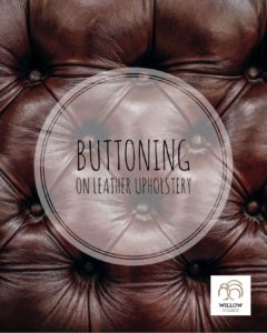 buttoning on leather upholstery