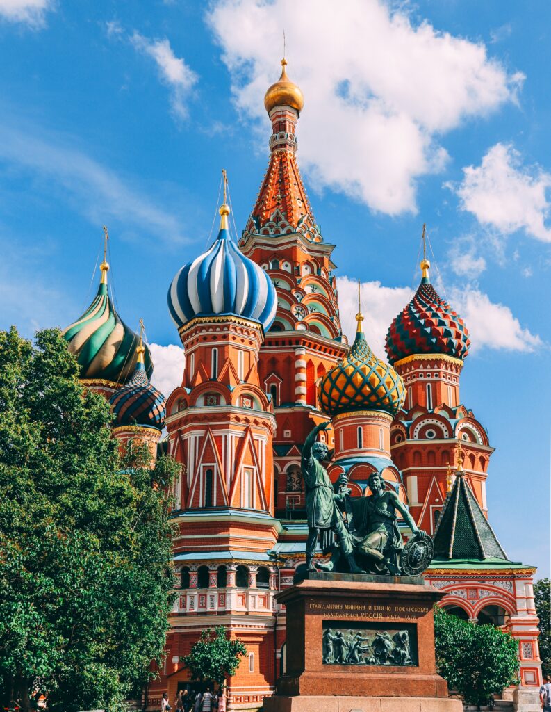 St Basil's Cathedral - color makes you feel enthralled.